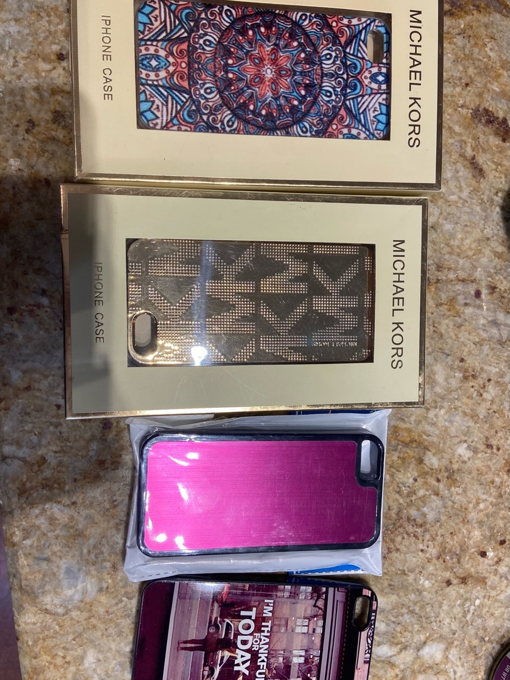 Michael Kors Gold Logo Iphone 5 cases
